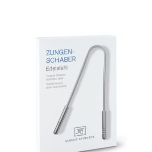 Classic Ayurveda Tongue Scraper, stainless steel