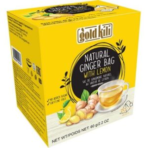 Natural Ginger Bag with Lemon Teabags 60g